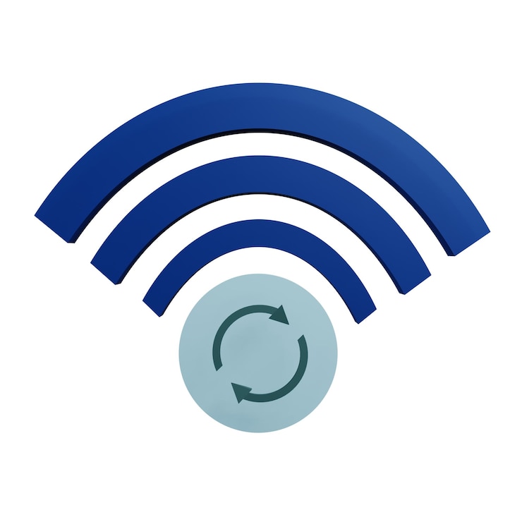 PSD 3 d illustration of refresh data icon