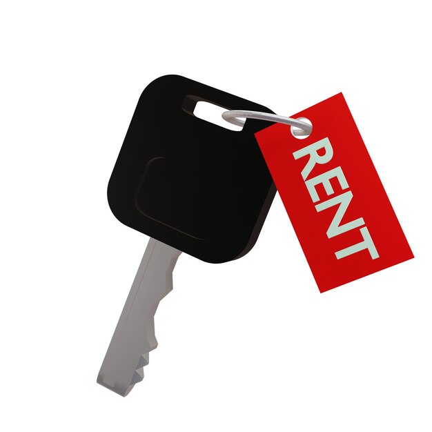 3 D Illustration of a rent icon
