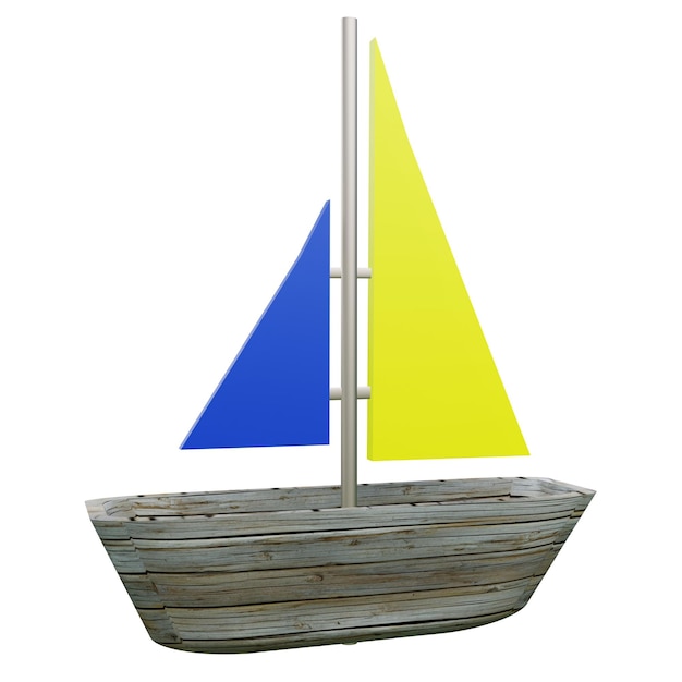 PSD 3 d illustration of sail icon