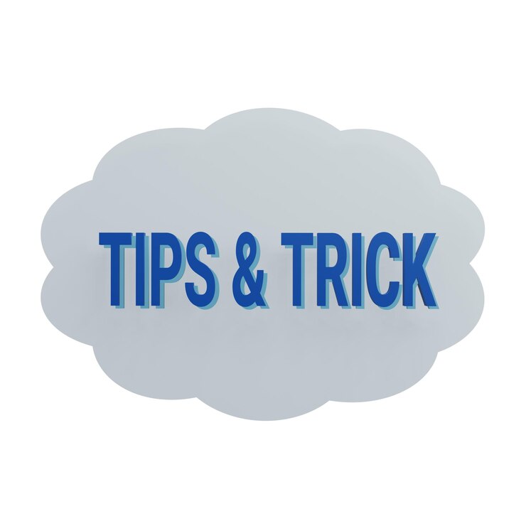 PSD 3 d illustration of tips and trick