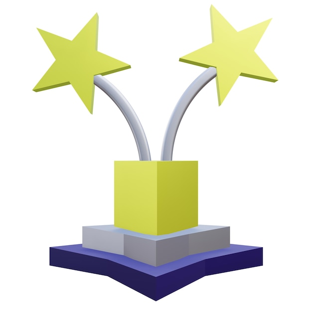 PSD 3 d illustration of trophy icon