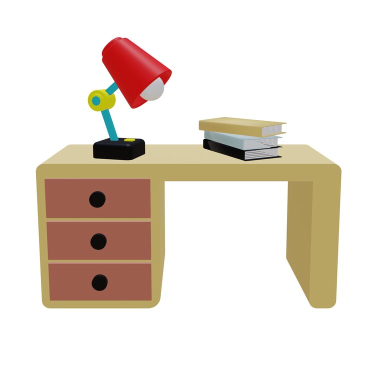 PSD 3 d ilustracja ikony lampy stołowej
