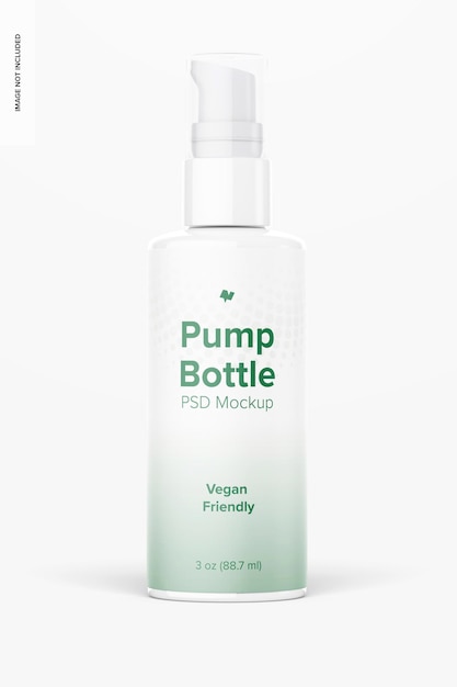 3 oz pump bottle mockup