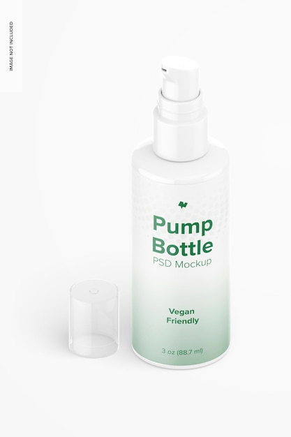 3 oz pump bottle mockup