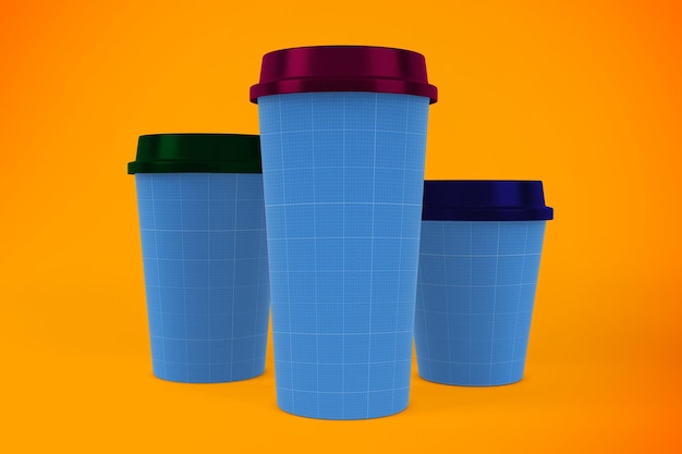 3 sizes coffee cup