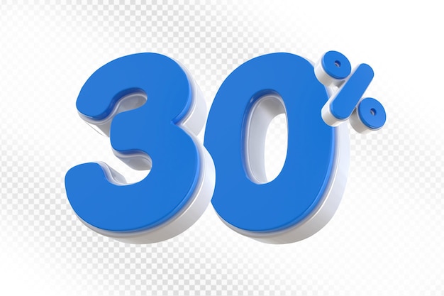 30% голубого предложения в 3D