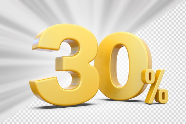 Offerta d'oro del 30% in 3d