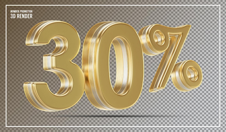 PSD 30 procent korting op de verkoop van goud luxe promotie
