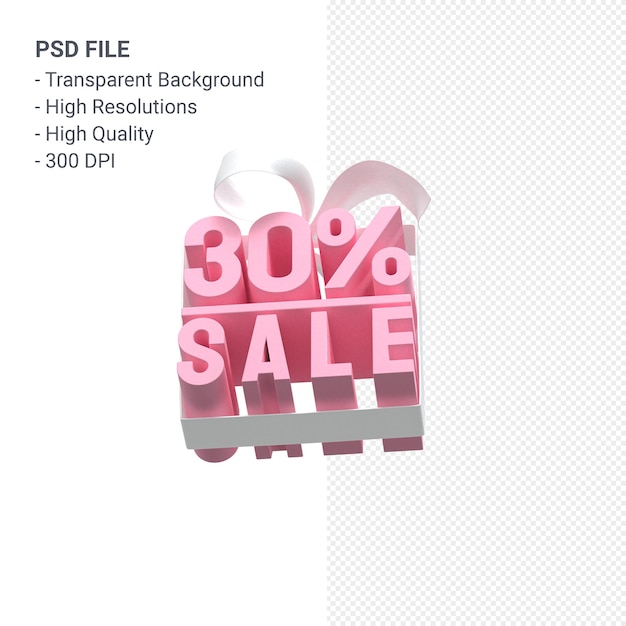활과 리본 3d 디자인 절연 30 % 판매