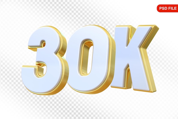 30K Follow Золотой номер Спасибо за отслеживание