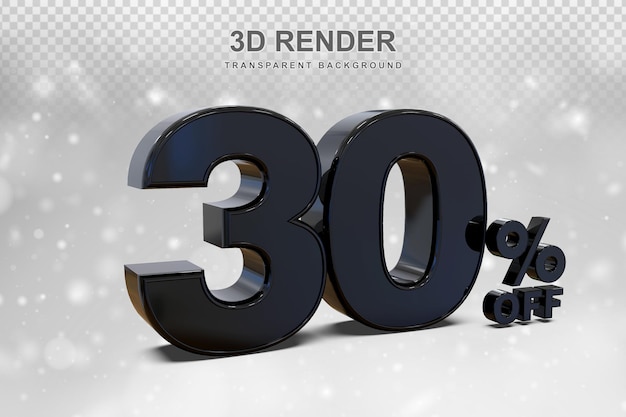 PSD 30percent promotion sale off in 3d