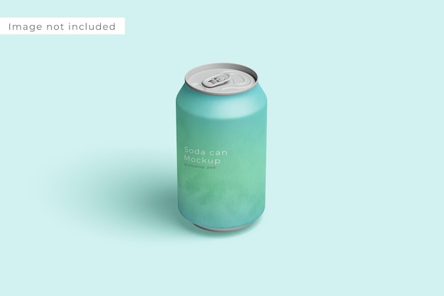 PSD 330ml soda can mockup