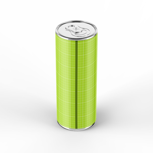 355ml energy drink can mockup