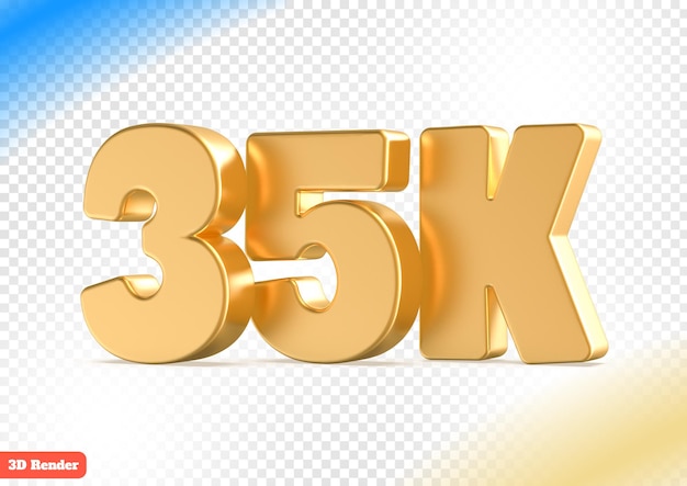 35k follows number 3d