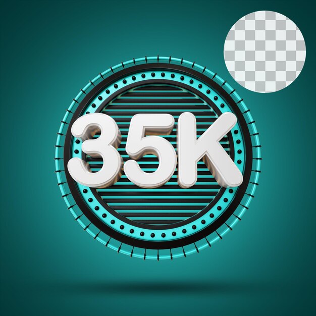 PSD 35k numeryczne z etapem renderowania 3d