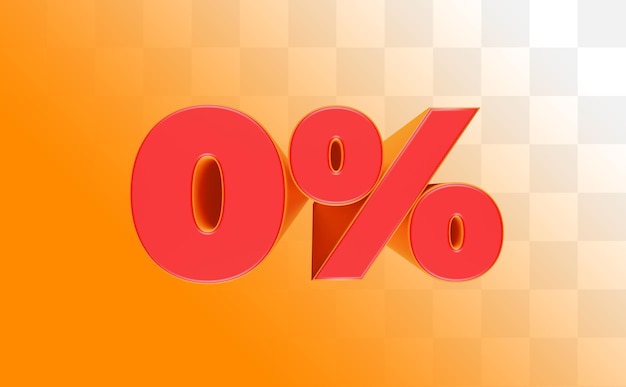 PSD 3d 0 percent label