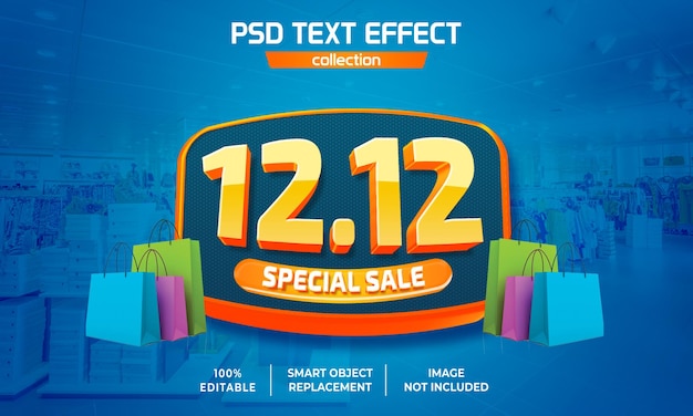 3d 1212 Specjalny Efekt Tekstu Sprzedaży