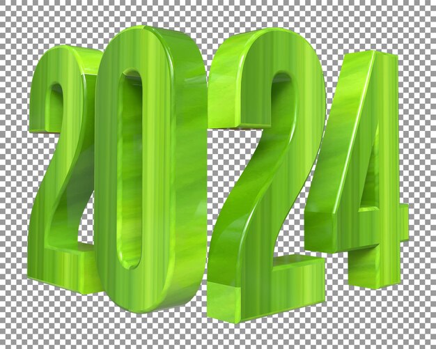 PSD 3d 2024 per happy new year 2024 rendering 3d per il design del banner del poster del festival