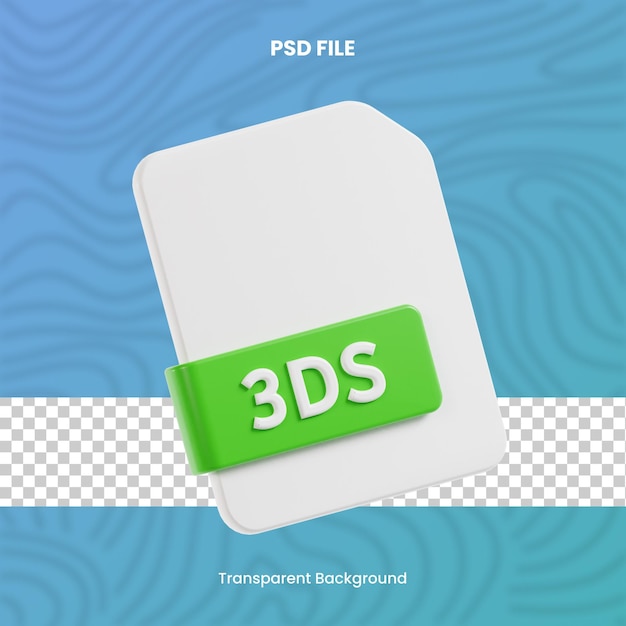 3d 3ds file format file format set high quality isolated render