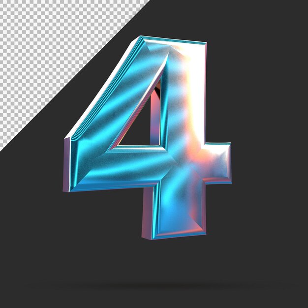 PSD 3d 4 number