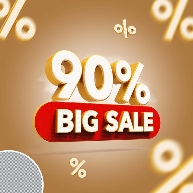 3d 90 percent offer big sale