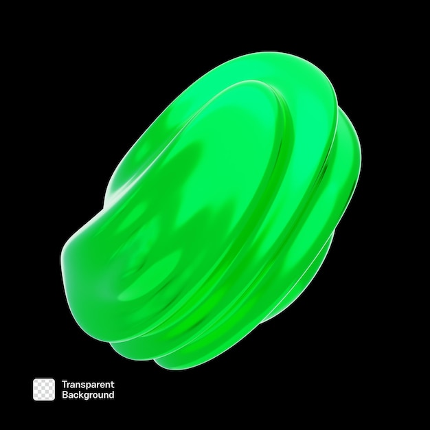 เทมเพลต PNG รูปทรงเมทัลลิกแบบแอบสแตรกต์ 3 มิติ