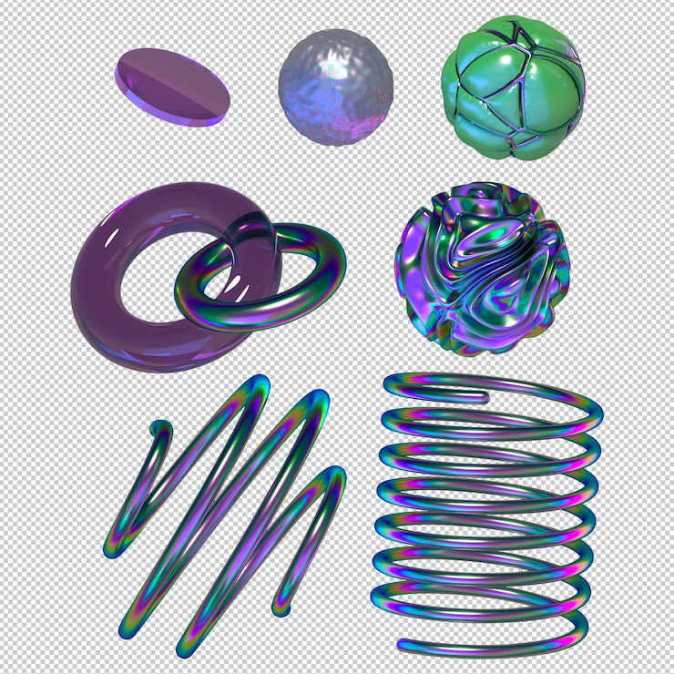 PSD 超現実的なスタイルの 3d 抽象オブジェクト