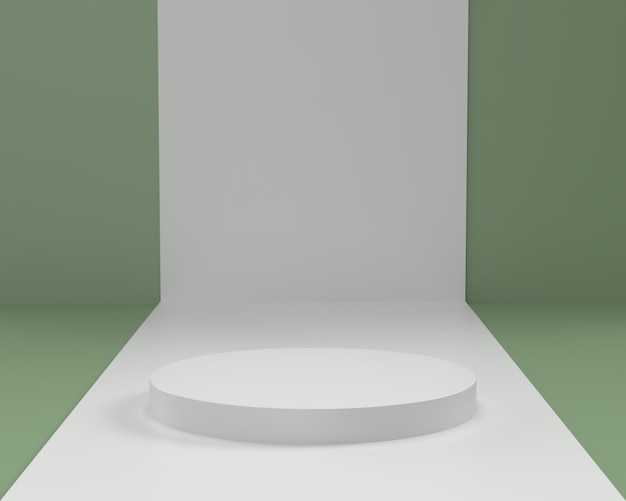 3D Abstract scene geometry shape podium