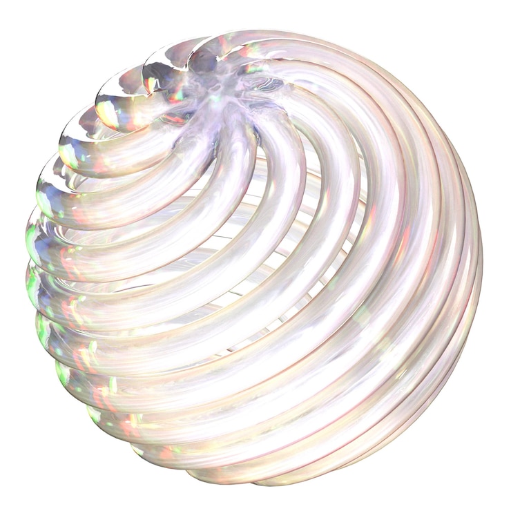 PSD 3d アブストラクト フォーム ジオメトリー ガラスのテクスチャー