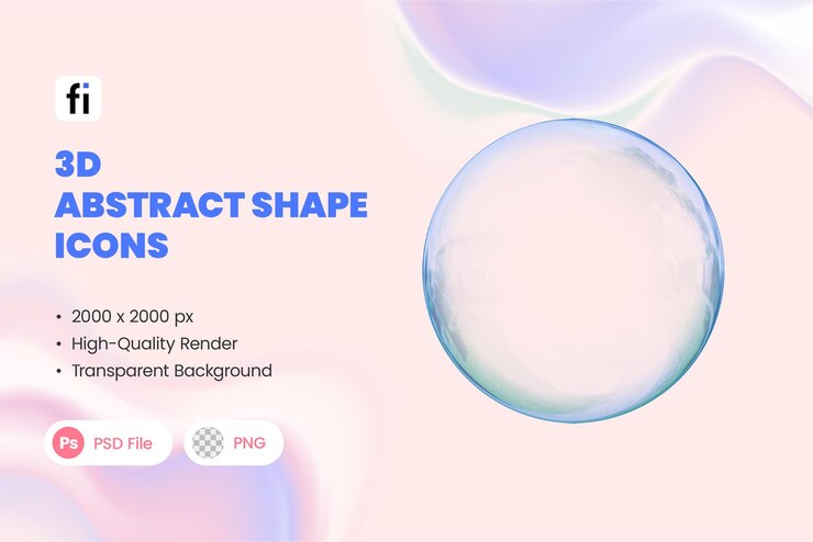 3D Abstract Shape Icons