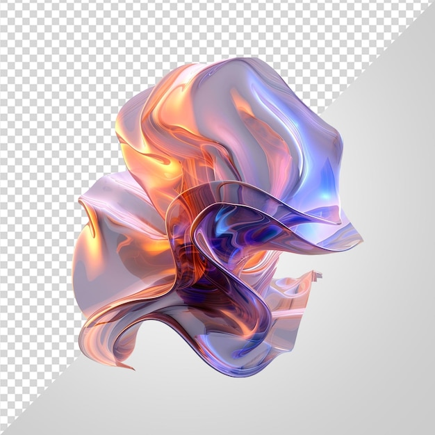 PSD 3d abstract shape png