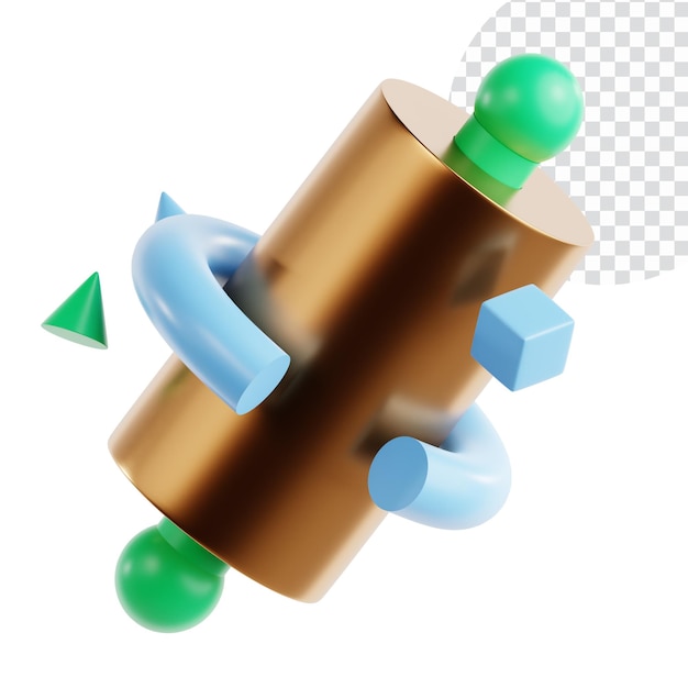 3D abstracte geometrische vormen