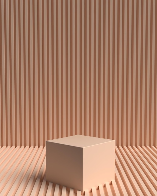 3D Abstrakcyjna geometria sceny podium