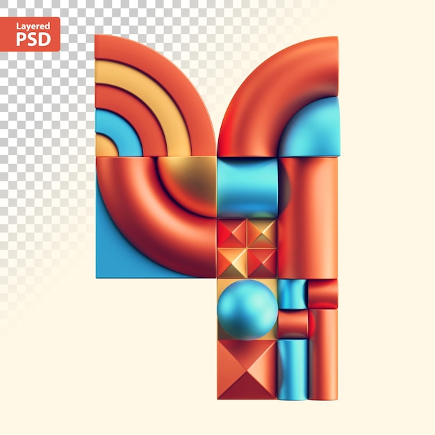 3d abstrakcyjne liczby geometryczne