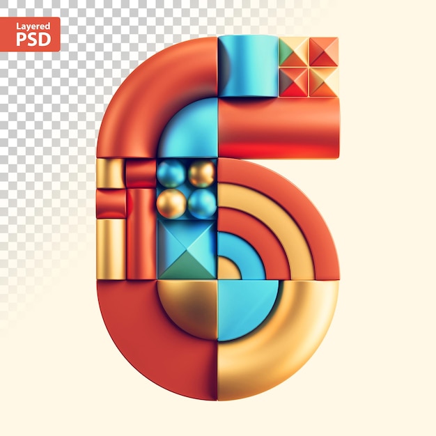 3d abstrakcyjne liczby geometryczne