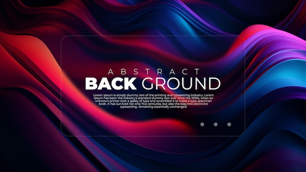 3D achtergrond abstract behang moderne morfisme neon kleur vorm vloeibare golf
