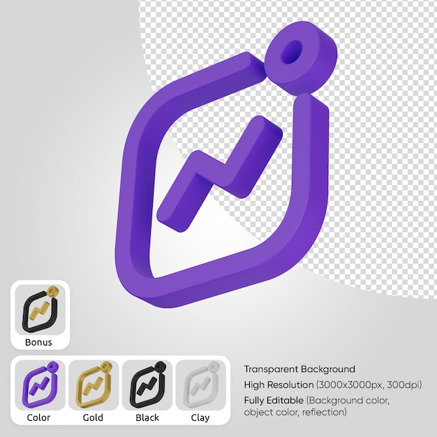 PSD 3d-activiteit ui-pictogram