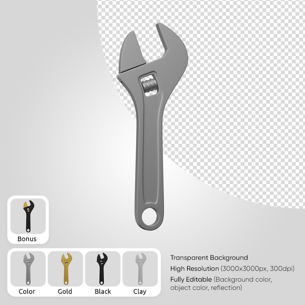 PSD 3d adjustable wrench