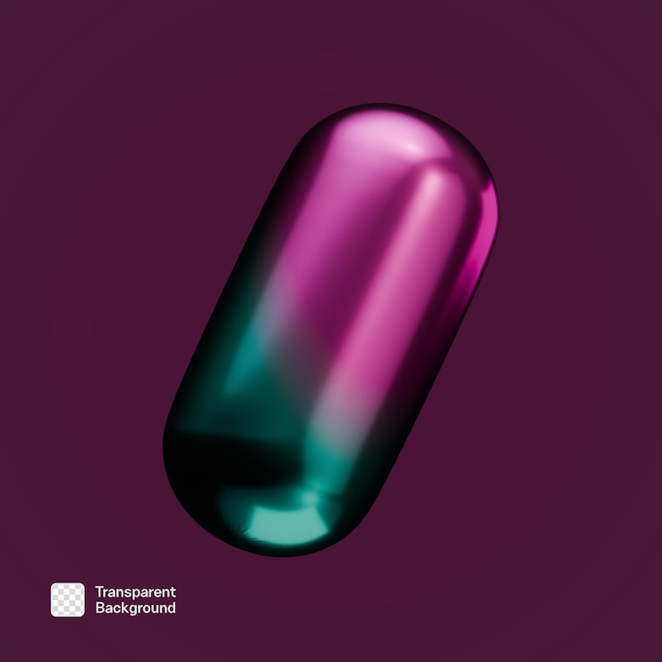 PSD 3d aesthetic shape png template
