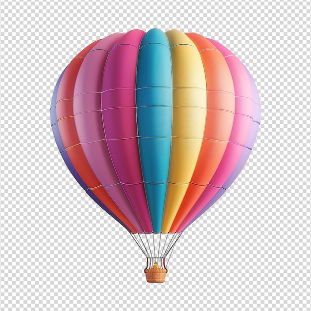 PSD 3d air balloon isolated on transparent background png