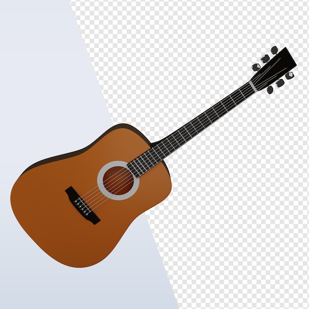 3d akoestische gitaar