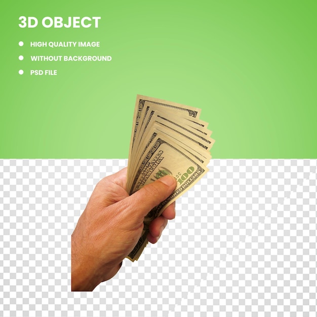 3D Amerikaanse dollar ballon