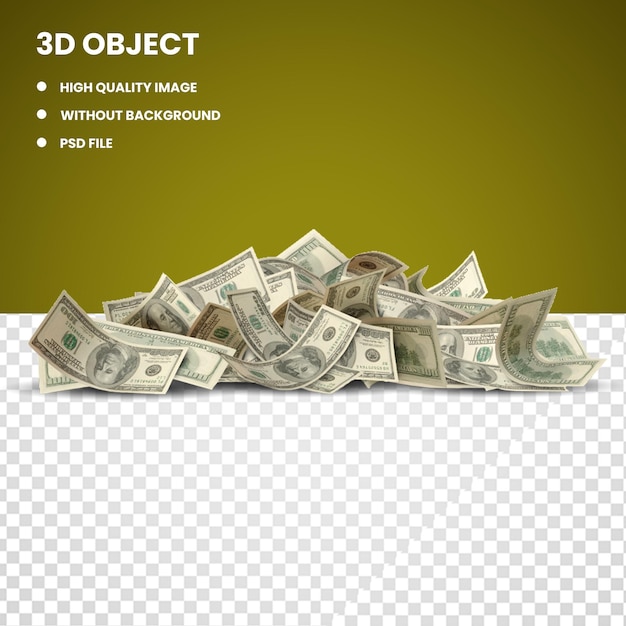 3d amerikaanse dollar geld