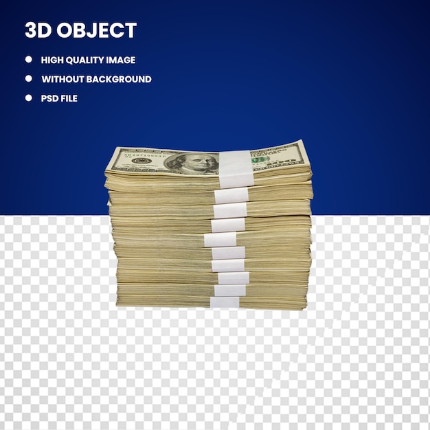 3d amerikaanse dollarbundel