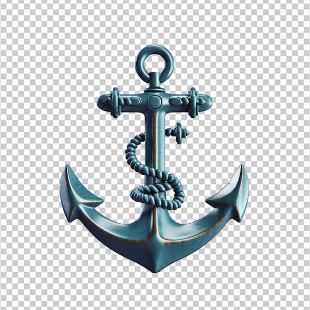 PSD 3d anchor on white background