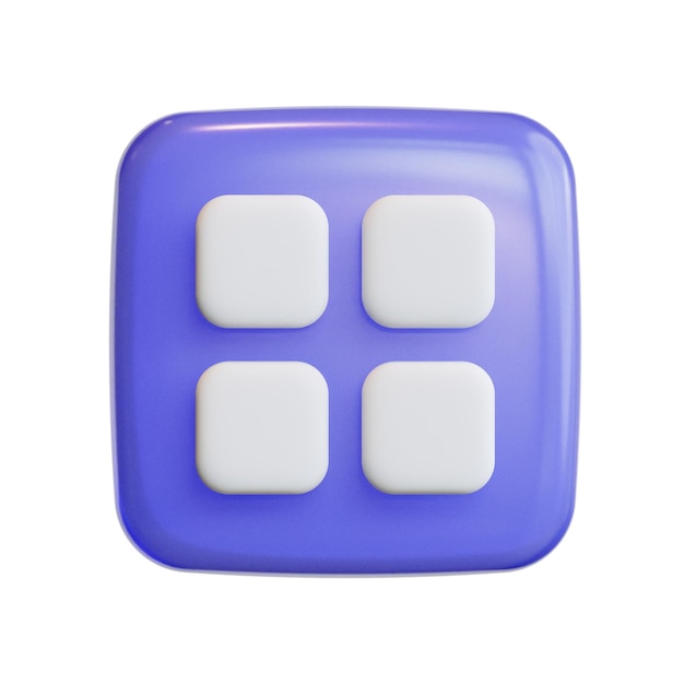 3d app user interface icons with tile cute icons high quality render