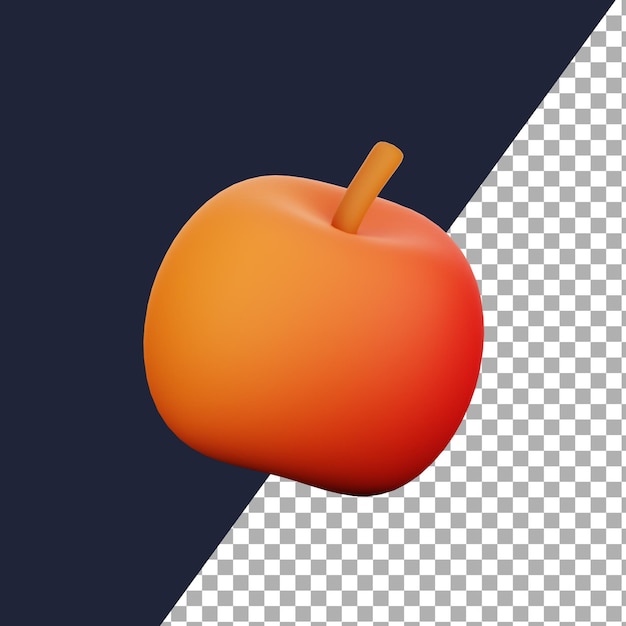 PSD 3d apple