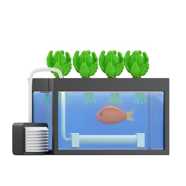 3d aquaponics system