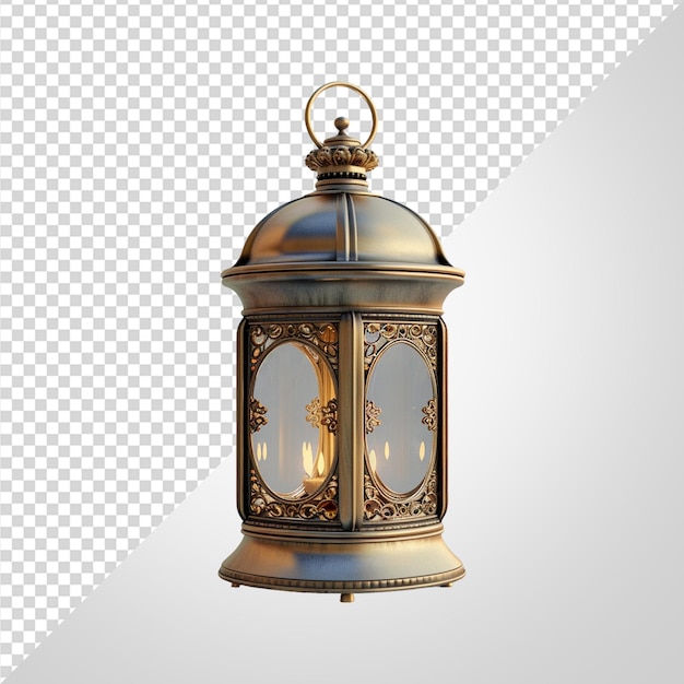 PSD 3d arabic lantern png