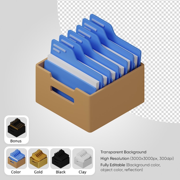 PSD archivio 3d